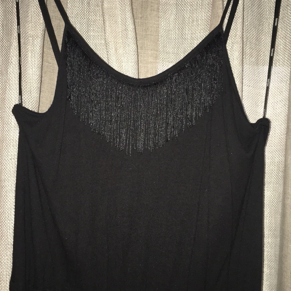 Black Fringe Dress, perfect for day or night!